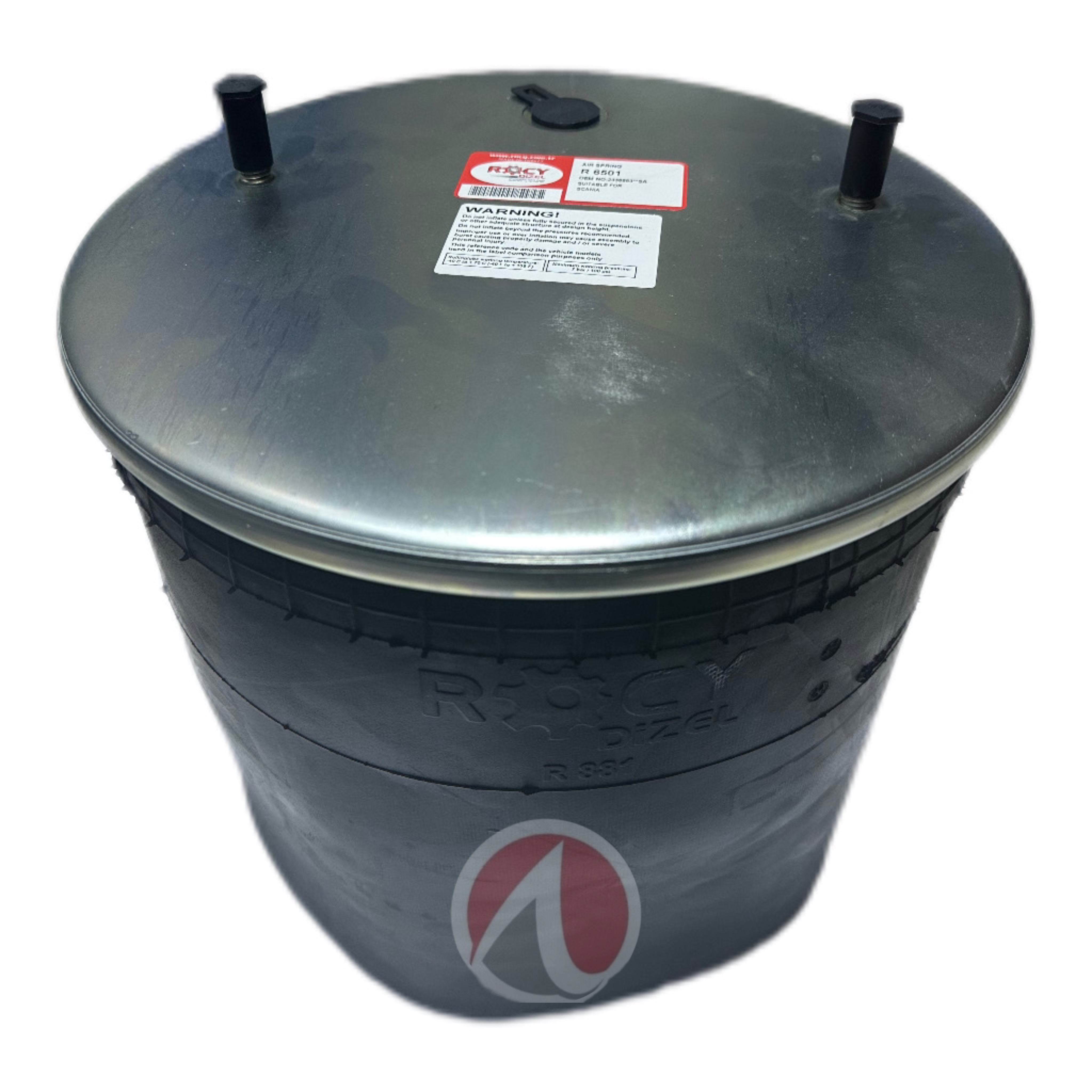 Air spring, without steel piston and 2 bolt R 881